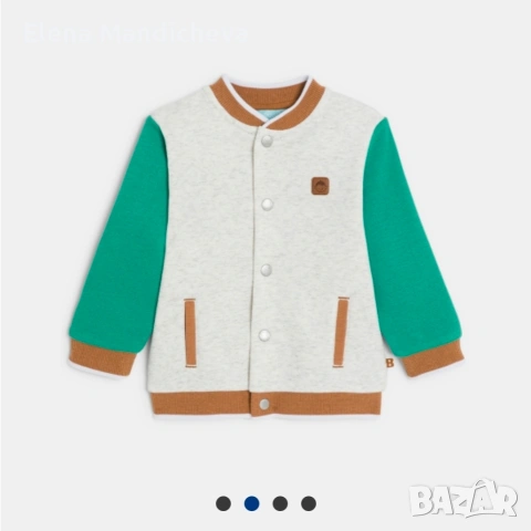 2 броя поларено бейзболно яке за бебе момче с подарък дънки H&M, снимка 10 - Бебешки якета и елеци - 54045638
