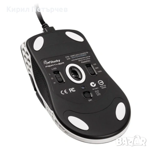 Нови Ducky Feather Gaming Mouse, ARGB, снимка 11 - Клавиатури и мишки - 54224188