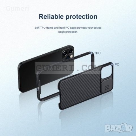 Apple iPhone 12 / 12 Pro Противоударен гръб с капаче за камерата , снимка 4 - Калъфи, кейсове - 31815900