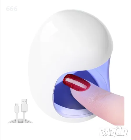 UV лампа за нокти, дизайн на яйца, преносима, USB зареждане, бързосъхнеща