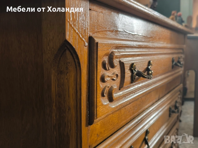 Дъбово скринче Луи, снимка 4 - Шкафове - 53382318