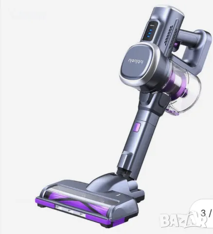 Безжична вертикална прахосмукачка Lubluelu 202, 220 W, HEPA филтър, Лилав, снимка 5 - Прахосмукачки - 49891951
