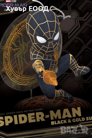 SPIDER-MAN Колекционерска фигурка Black&Gold suit EA-041, снимка 4 - Фигурки - 50618072