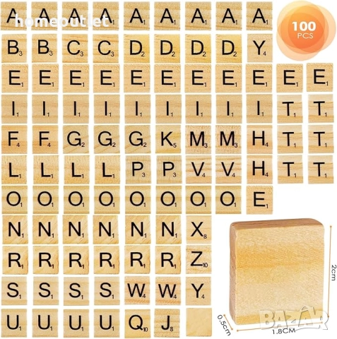 ПРОМОЦИЯ Дървена настолна игра с букви X00149RJ03