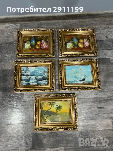 Красива картина, комплект от пет