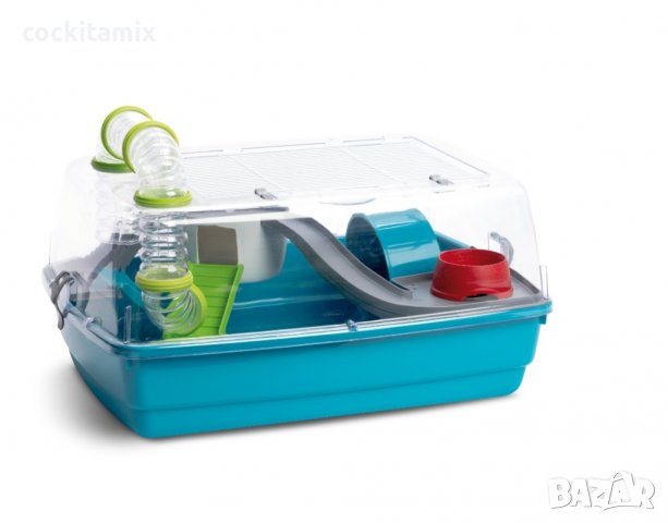 Клетка за хамстери БЕРНИЕ ПРЕСТИЖ син - 53 / 38 / 25.5 височина