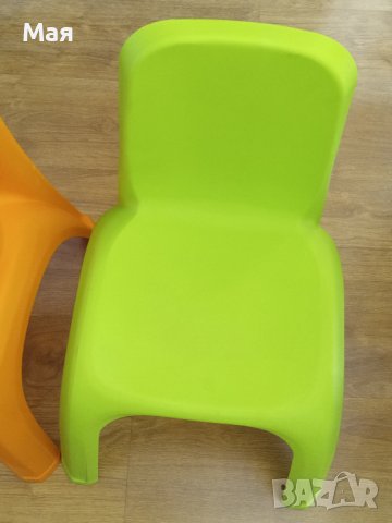 Две детски столчета – ярко зелено и ярко оранжево, снимка 7 - Други - 39659542