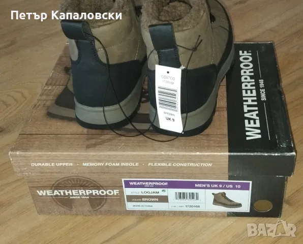 Зимни мъжки обувки ботуши WEATHERPROOF номер 44 
Налични номера 43 44 45 46  Ограничителни бройки, снимка 5 - Мъжки боти - 48562350