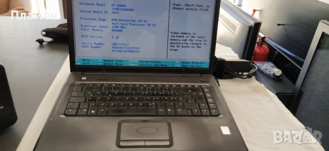 Лаптоп HP G6000 работещ за части