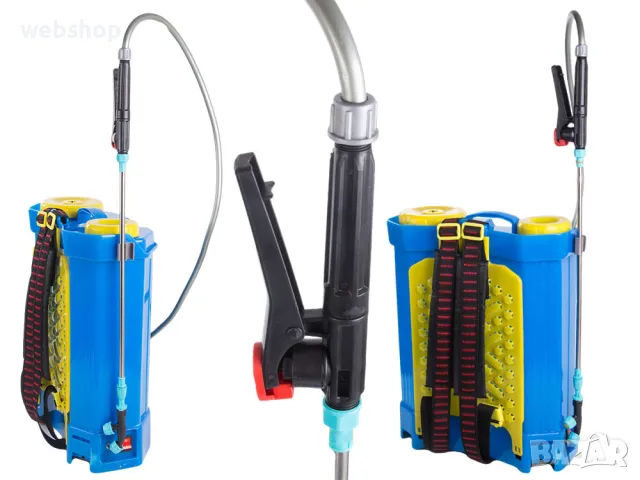 Градинска пръскачка с акумулаторна батерия, тип раница, с дълга тръба, 16 литра, снимка 3 - Градинска техника - 50342481