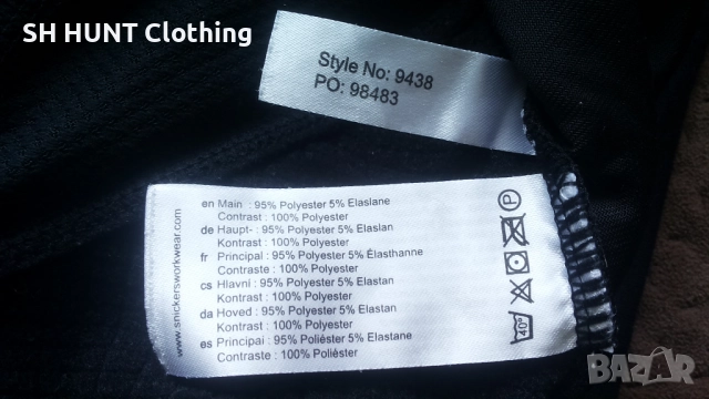 Snickers 9438 Body Mapping Micro Fleece Work Jacket размер M работна блуза W4-429, снимка 15 - Суичъри - 52111701