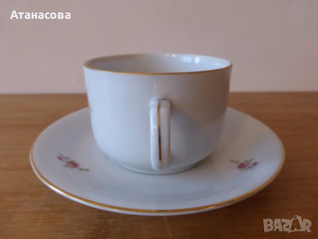 Чешки порцеланов сервиз за кафе 1960 г, снимка 4 - Чаши - 42346473