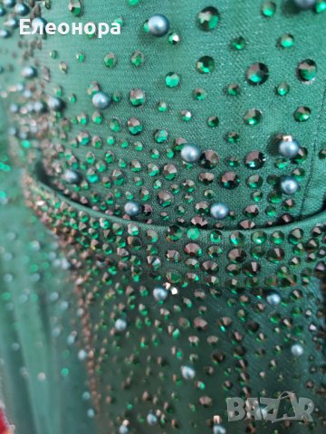 Официална рокля в пастелен зелен цвят размер XL/XXL, снимка 5 - Рокли - 40743148