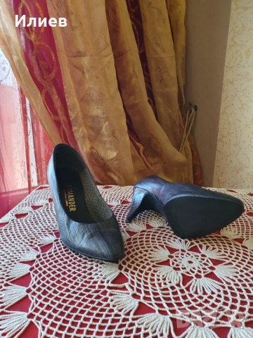 Salamander-стил и комфорт в сиво, снимка 4 - Дамски обувки на ток - 52203714