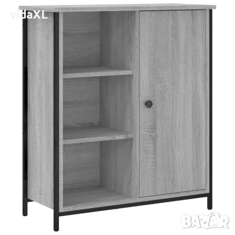 vidaXL Сайдборд, сив сонома, 70x30x80 см, инженерно дърво