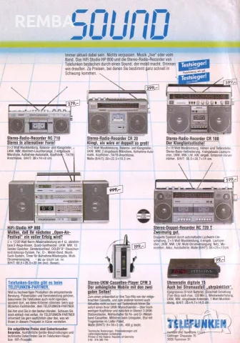 TELEFUNKEN CR 100, снимка 17 - Радиокасетофони, транзистори - 56140813