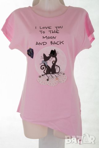 Блуза в розов цвят марка RVL, снимка 2 - Тениски - 38329090