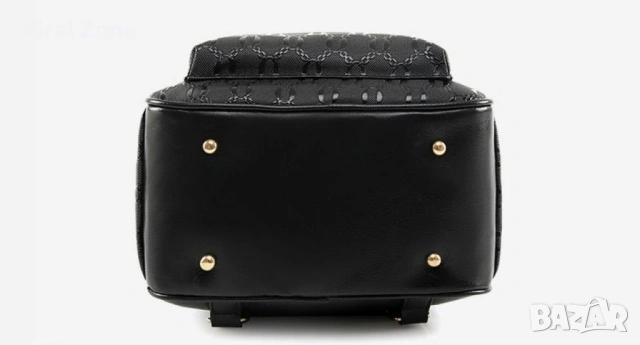 Комплект раница и 3 чантички / Цвят: Черен, снимка 2 - Раници - 53290013