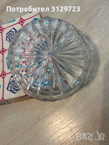 нова българска кристална купа за ядки, снимка 5 - Прибори за хранене, готвене и сервиране - 53988494