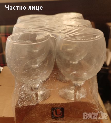 Стъклени чаши 6 бр, снимка 1 - Сервизи - 42136866