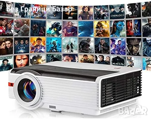 Нов Full HD 1080P LED проектор 4200 лумена, за домашно кино и парти до 200 инча екран, снимка 1