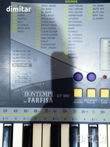 Синтезатор BONTEMPI by FARFISA , снимка 3 - Синтезатори - 56512459