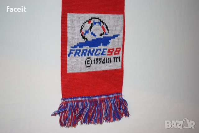 France 1998 - Световна купа - England - Уникален 100% ориг. шал / World Cup 1998 / Световно , снимка 6 - Футбол - 31182391