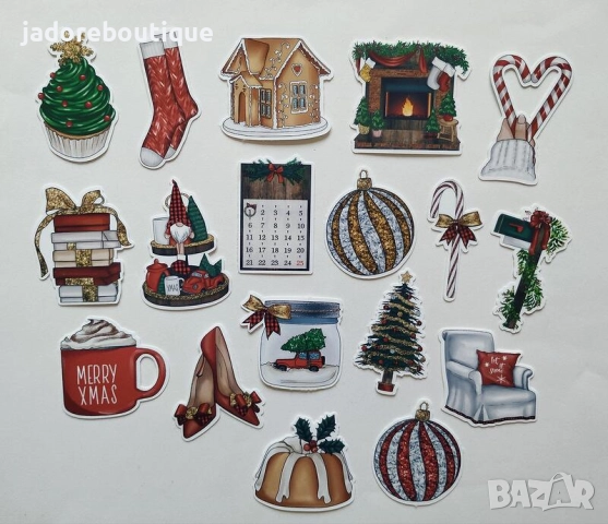 Стикери за скрапбук Зимни/ Коледни/ Новогодишни теми, снимка 6 - Други - 48048508
