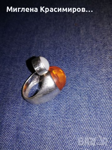 Масивен сребърен пръстен , снимка 3 - Пръстени - 39787369