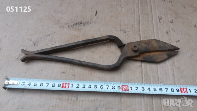 стара кована отлична ножица за рязане на аба , снимка 5 - Антикварни и старинни предмети - 50596492