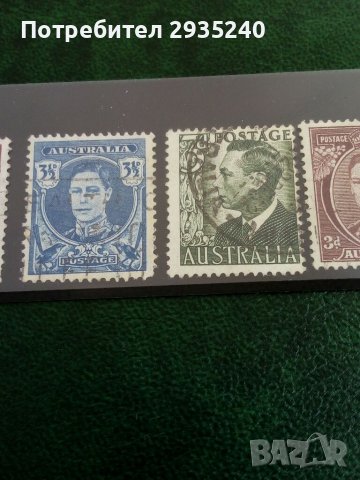 Марки Австралия стари, снимка 3 - Филателия - 37947378