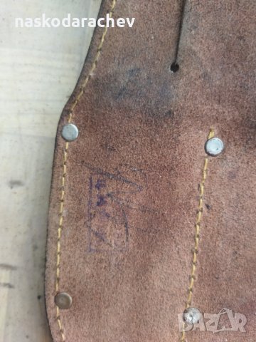 Дебел ловджийски кожен калъф кания за два ножа с глиган , снимка 18 - Ножове - 44322654