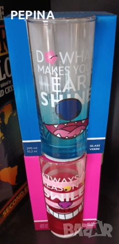 Стъклени чаши Стич