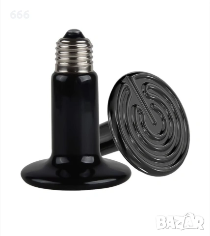 Керамичен инфрачервен нагревател, 100W, E27