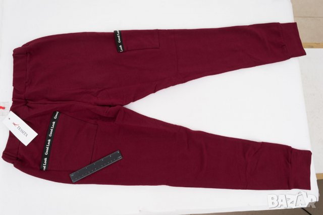 Дамски панталон цвят бордо марка Tessita - S, снимка 4 - Панталони - 37672392