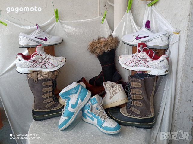 Nike® AIR Jordan® унисекс маратонки кецове баскет кецове, синьо белите Nike® AIR Jordan®, 39 - 40, снимка 3 - Маратонки - 44244312