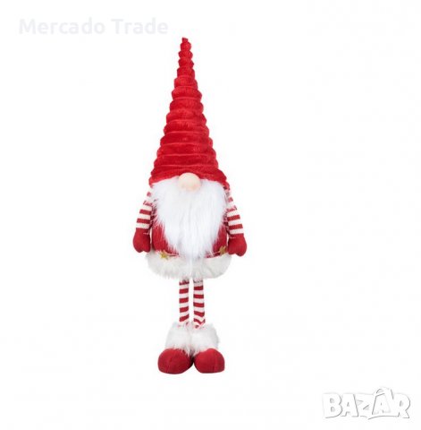 Коледна декоративна фигура Mercado Trade, Гном, Червена шапка, 59 см, снимка 1 - Декорация за дома - 38797907