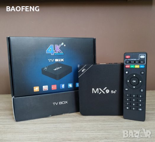 *ХИТ Нови 3in 1 джобен компютър MX9 TV box четириядрени 4K Android 8GB 128GB / Android TV 11 / 9 5G, снимка 4 - Друга електроника - 39336934