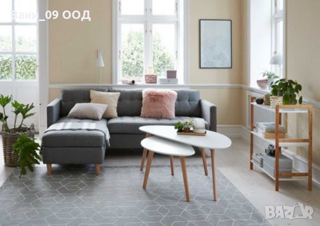 Етажерка бамбук, МДФ и метал, снимка 2 - Етажерки - 31570510