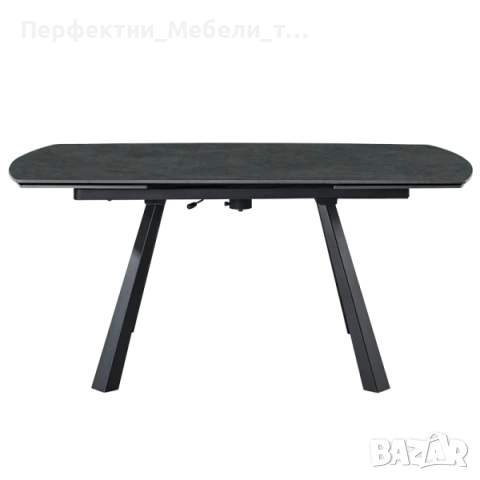 Трапезна разтегателна маса 160/90см. до 240см. със сив/клен керамичен плот -НА СКЛАД