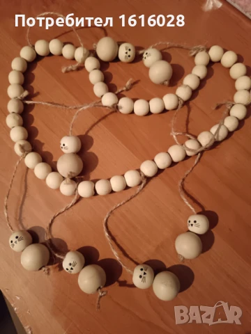 Великденски дървен гирлянд Зайчета., снимка 16 - Образователни игри - 50462861