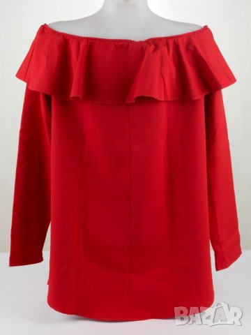 Дамска блуза в червено марка Creens - 2XL, снимка 3 - Блузи с дълъг ръкав и пуловери - 38225209