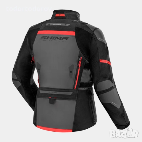 Дамско текстилно мото яке SHIMA DUNE WP Red/Black/Gray, снимка 2 - Аксесоари и консумативи - 51530613