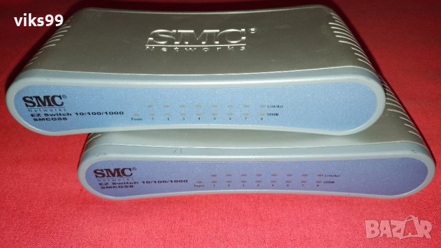 Гигабитов Суич SMC SMCGS8 EZ Switch 10/100/1000 8-Port, снимка 6 - Суичове - 40387822