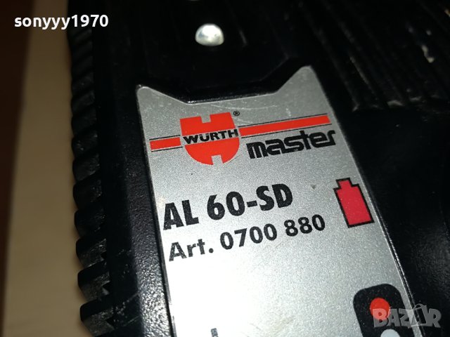 WURTH AL60-SD BATTERY CHARGER-GERMANY 2805231121M, снимка 3 - Винтоверти - 40848186