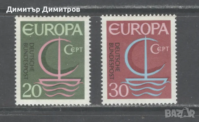 Германия 1966г - Мi 519/20 Европа комплектна серия чиста, снимка 1