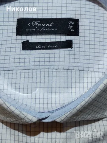 Мъжки ризи Frant 39/40 М - Slim line, снимка 6 - Тениски - 48179457