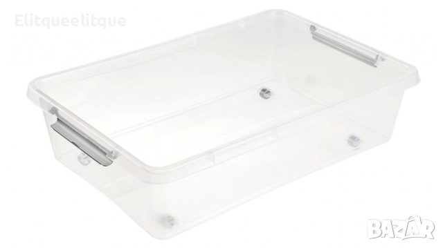 Кутия за съхранение, Keeeper Lars, 29 L, 58 x 39 x 16 cm, с колела и капак