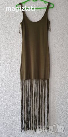 Дамска рокля с ресни XS, снимка 2 - Рокли - 42352168