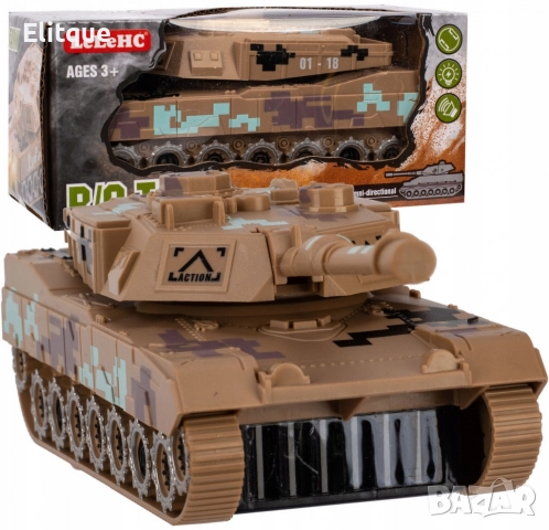 Боен танк с реалистични звуци и светлини, снимка 12 - Коли, камиони, мотори, писти - 52745138